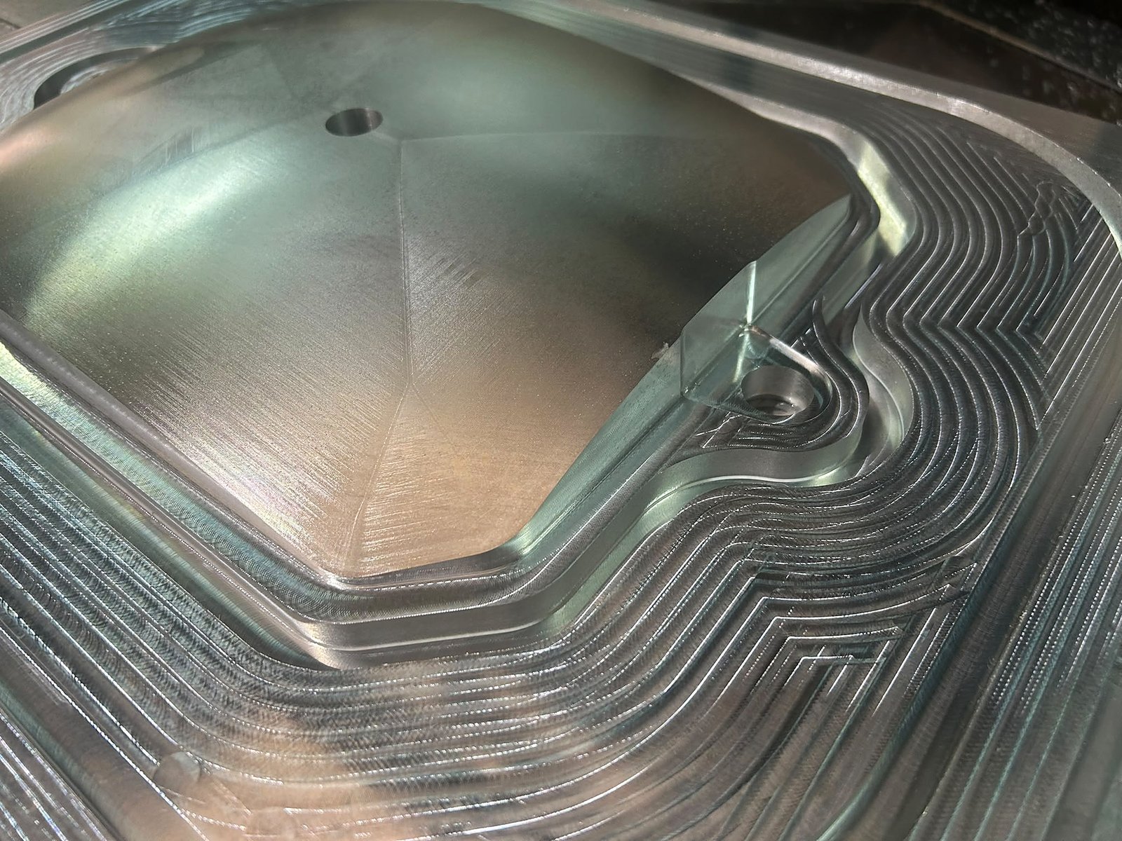 Cavity detail · aluminum RTM mold