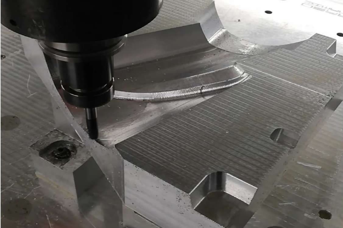 CNC milling of an aluminum mold